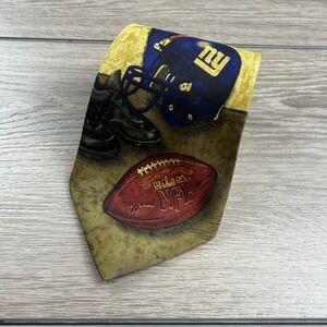 Eagles Wings Mens Necktie NFL New York Giants Football Silk Gold Blue OS